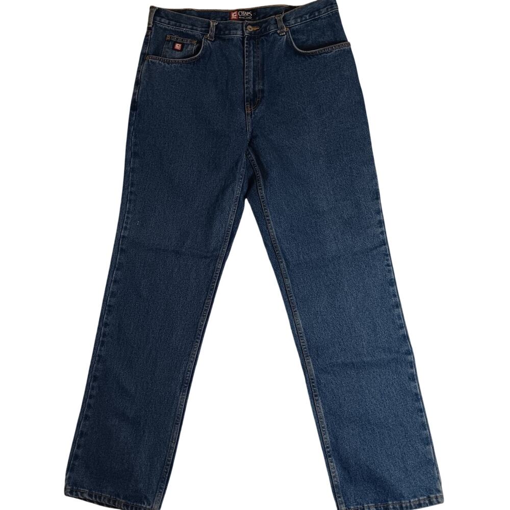 Vintage Ralph Lauren Chaps Jeans 36X34 Blue Loose Fit Straight Leg Street Preppy